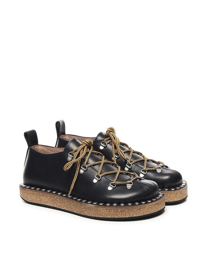 Loewe Flat Shoes Black Vegetable-tanned Calfskin