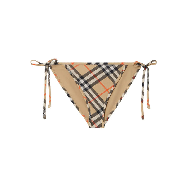 Beachwear With Side-Tie Detail Neutrals/black : Polyamide 73. Bikinis