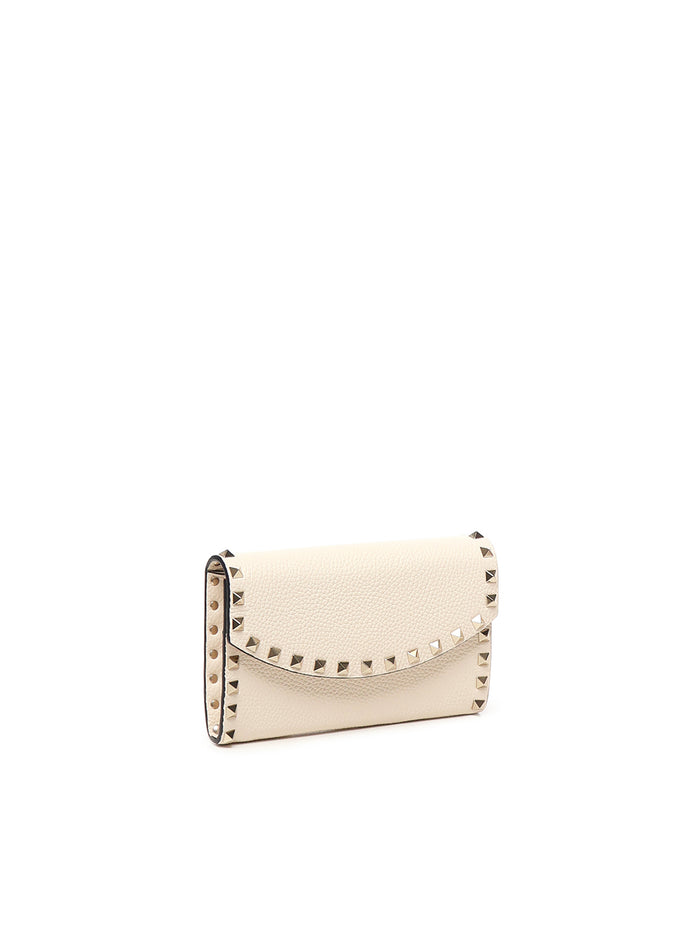 Valentino Garavani Wallets Light Ivory Calfskin