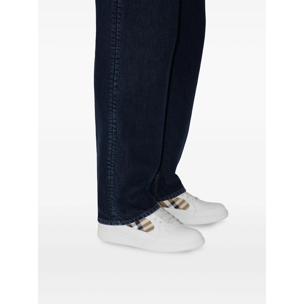 Sneaker Burberry White/neutrals Calf Leather: 74