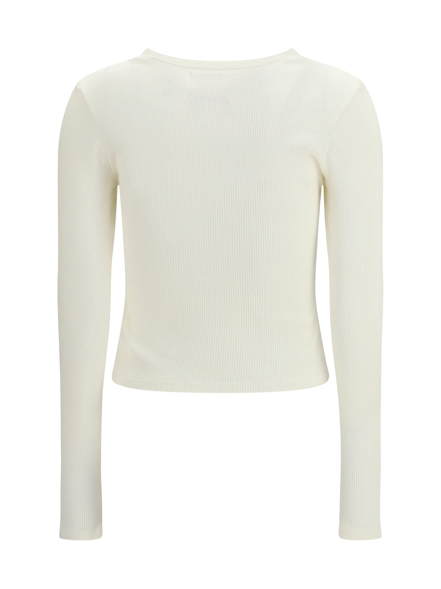 Long Cardigan Kari Pashmina White Cotton