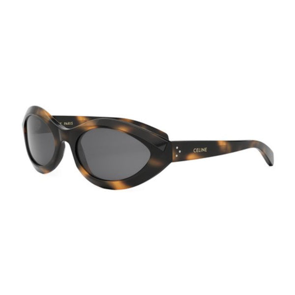 Celine Sunglasses Cat Eye Full Rim, Havana Frame And Grey Lens Cl40311i53a Brown