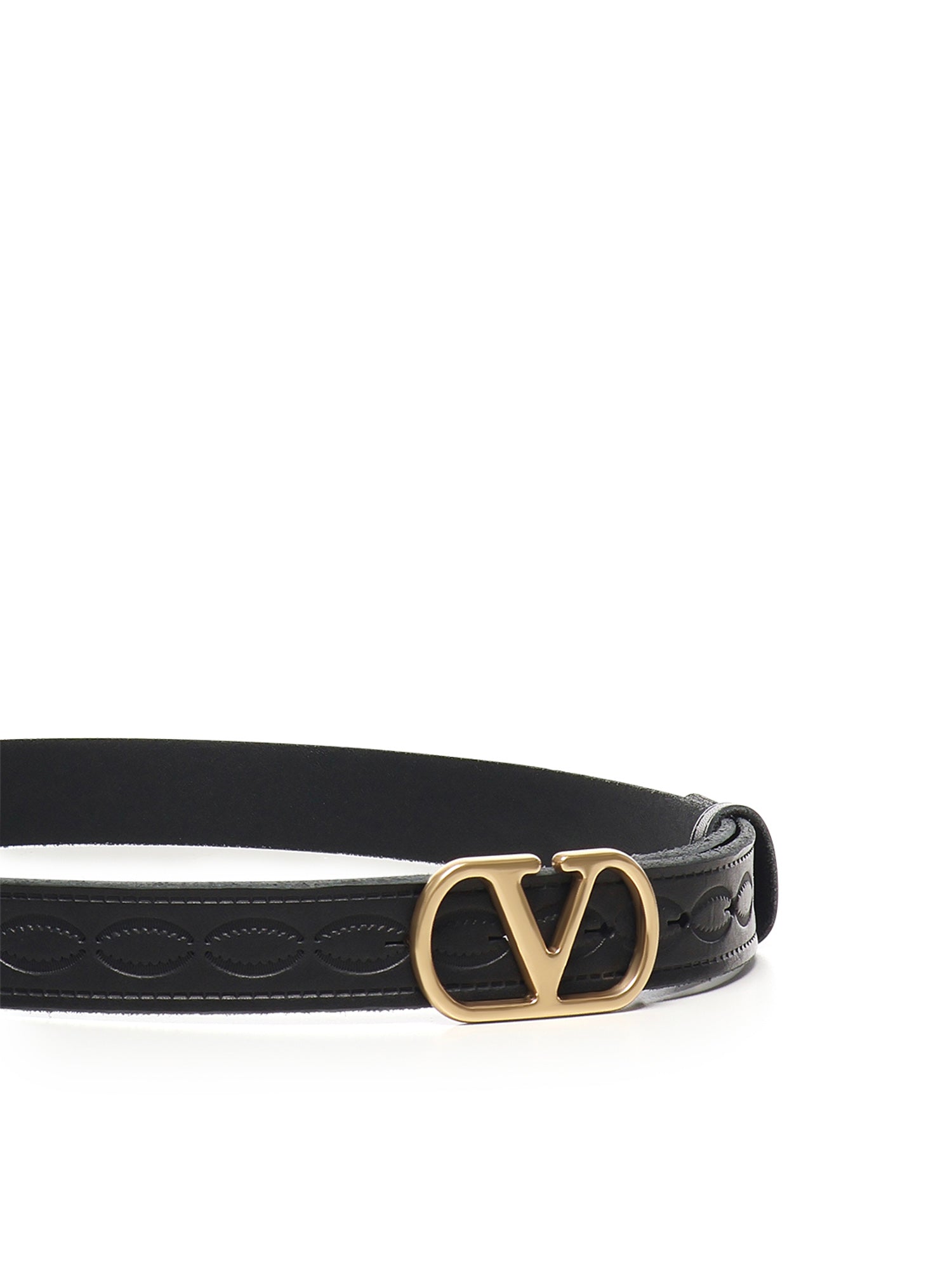 Valentino Garavani Belts Black Calfskin
