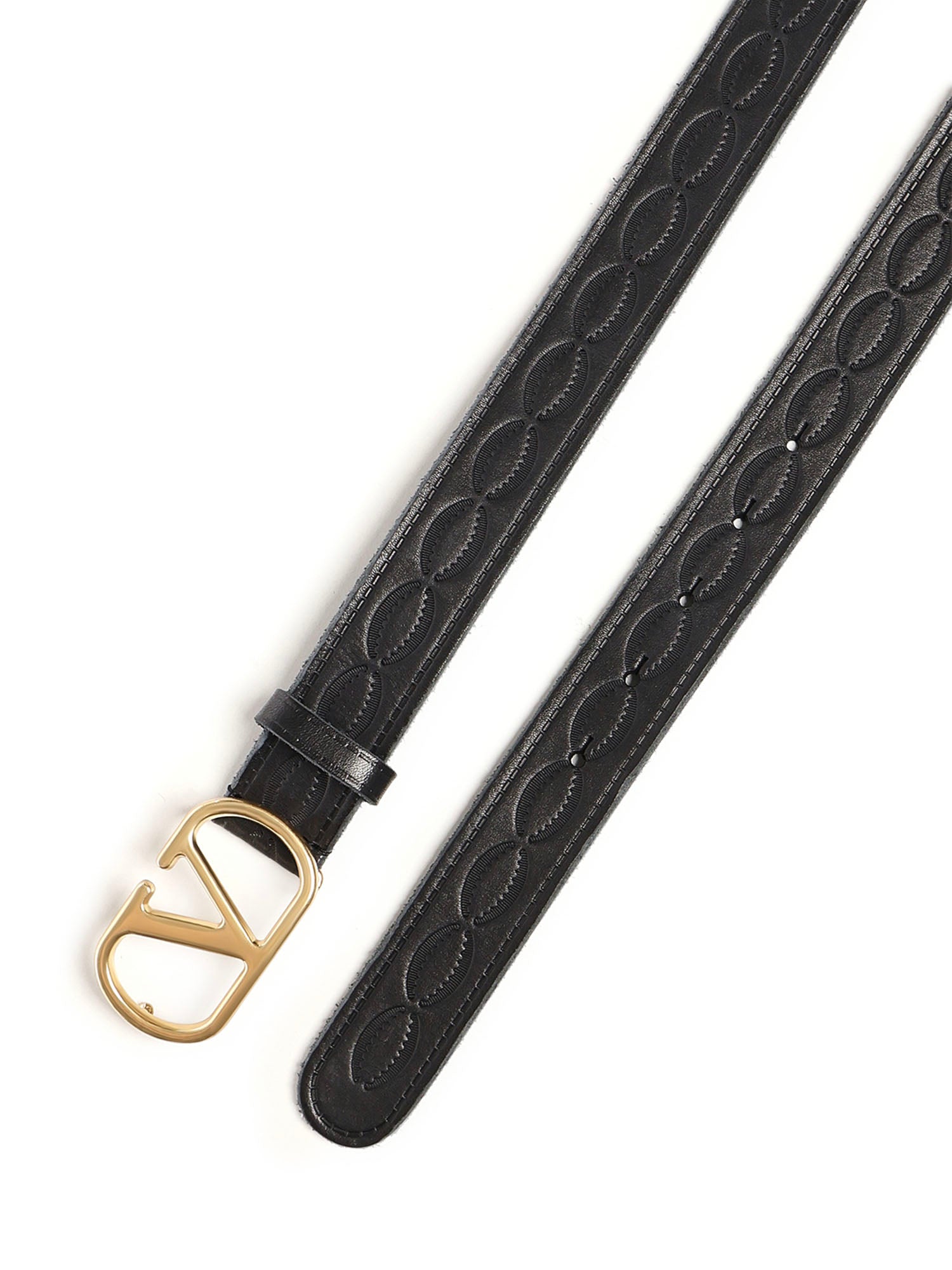 Valentino Garavani Belts Black Calfskin