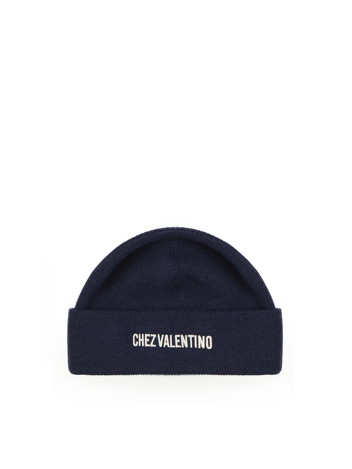 Valentino Garavani Hats Blue Virgin Wool