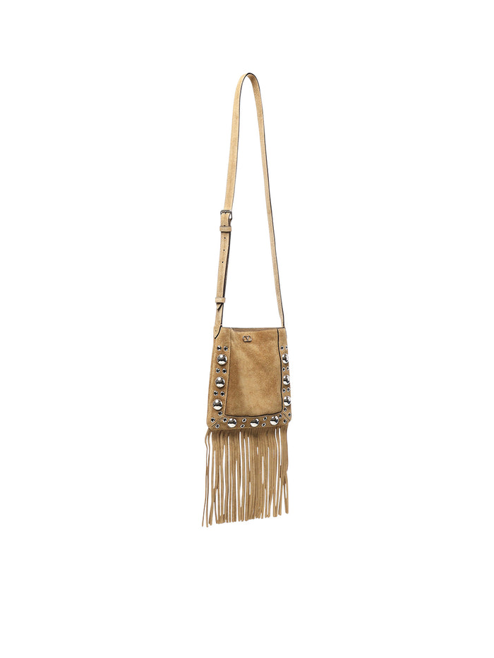 Valentino Garavani Bags Havana Beige Suede