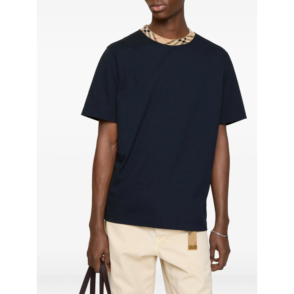 T-Shirt Burberry Blue Cotton: 100. T-shirts