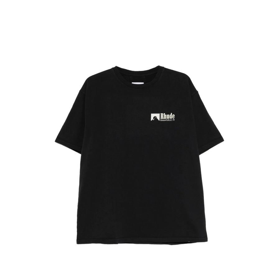 T-Shirt With Logo Graphic Black Cotton: 100. T-shirts