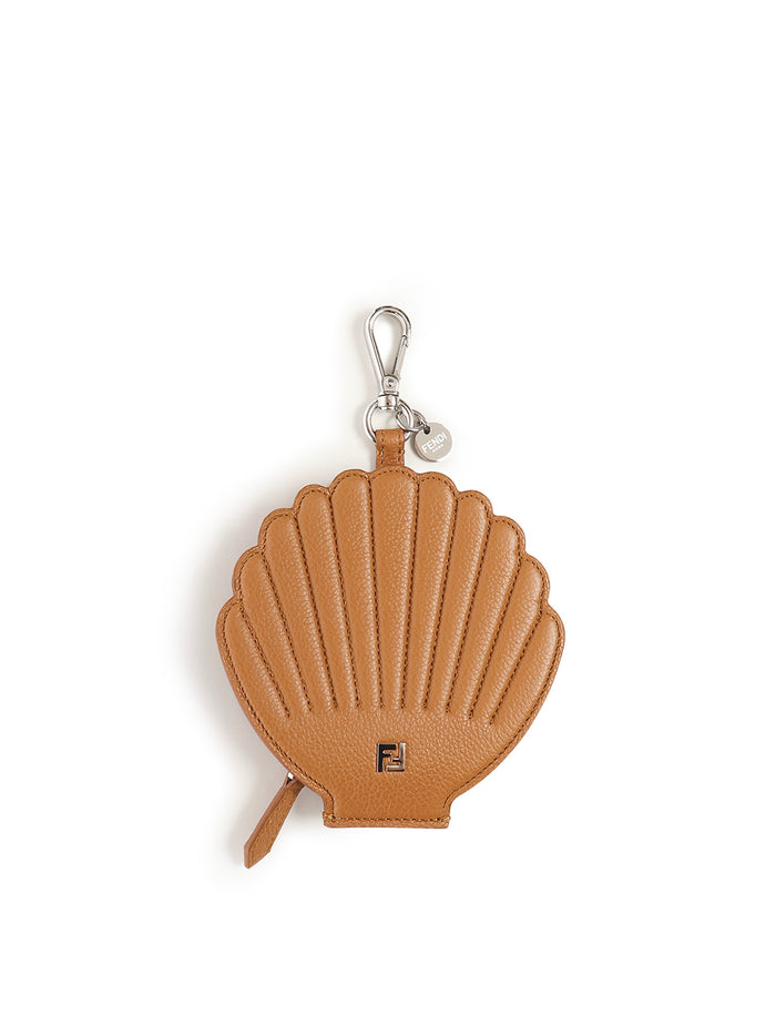 Fendi Keychains Brown Calfskin