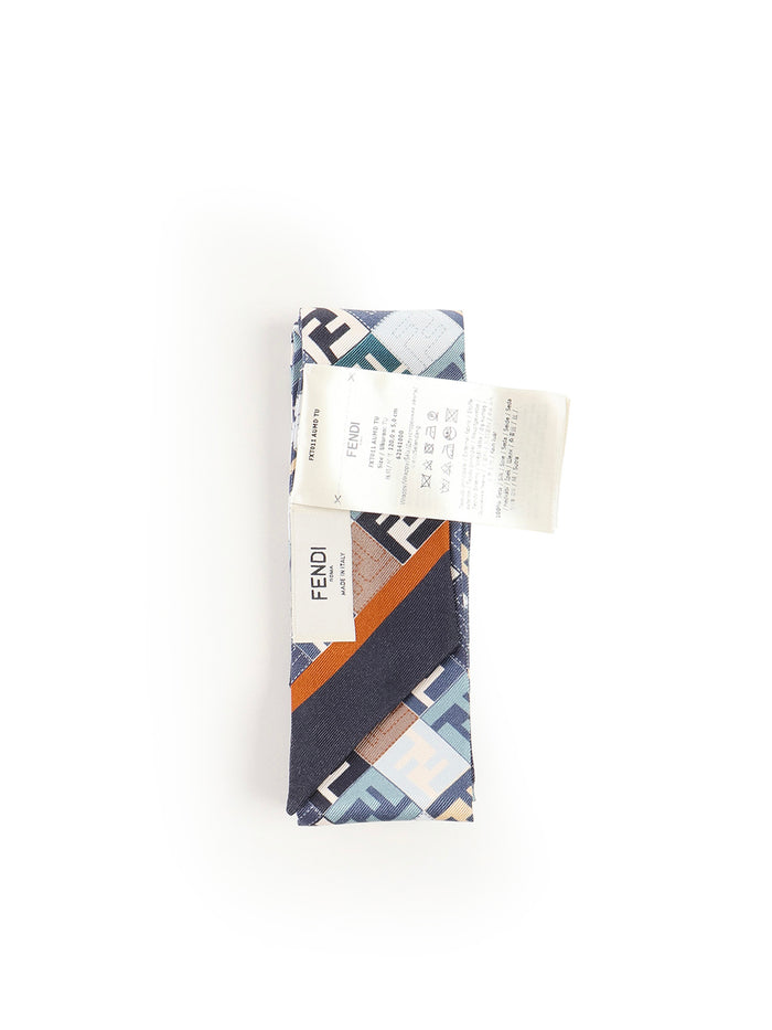 Fendi Scarfs Blue Silk