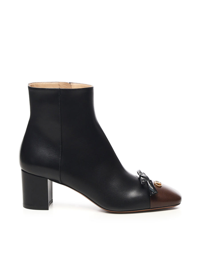 Valentino Garavani Boots Black-coffee Goatskin