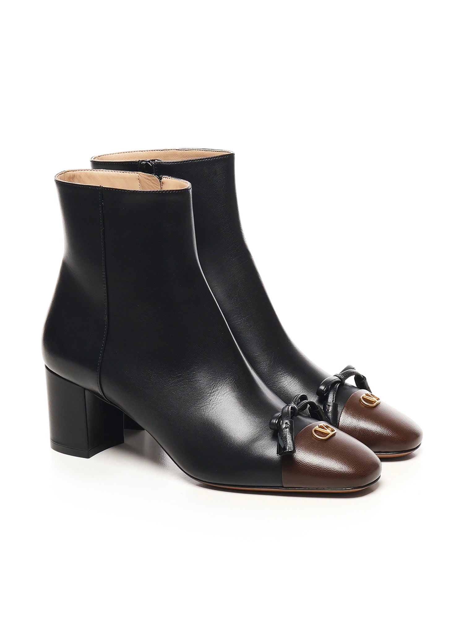 Valentino Garavani Boots Black-coffee Goatskin