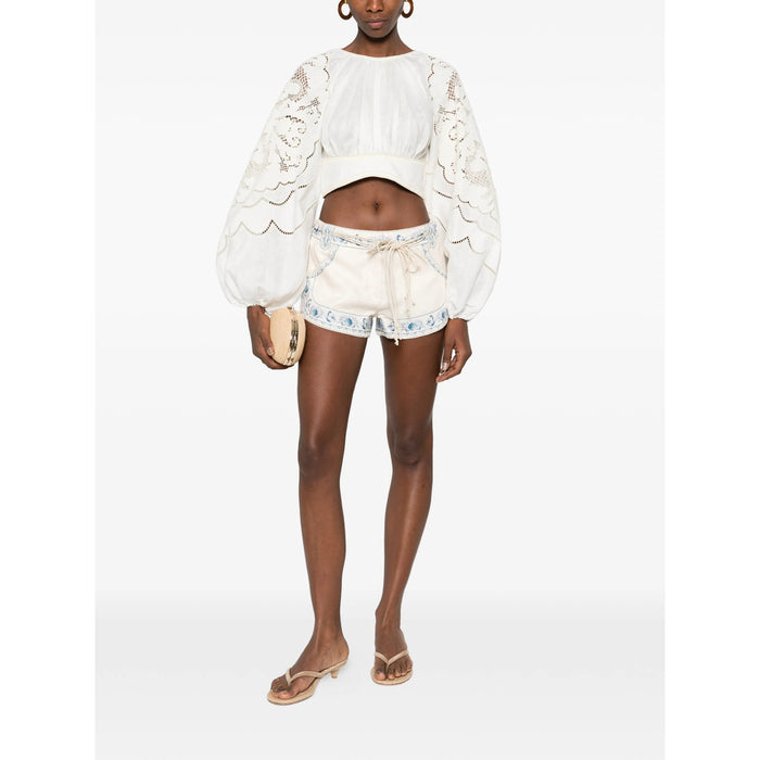 Short Zimmermann Neutrals/blue Lining Cotton: 100