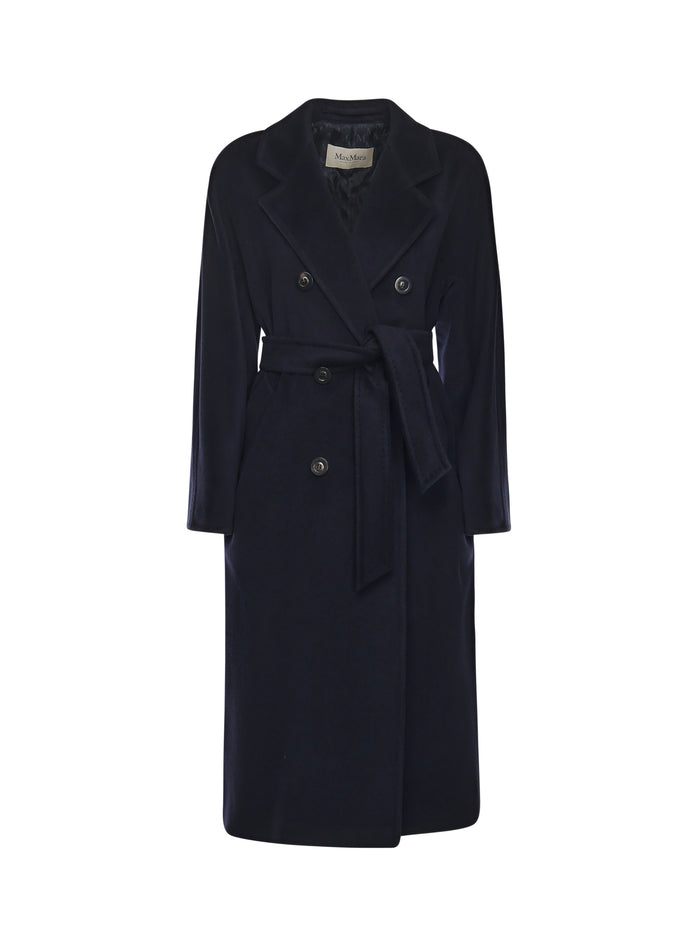 Max Mara Coats Blue Virgin Wool
