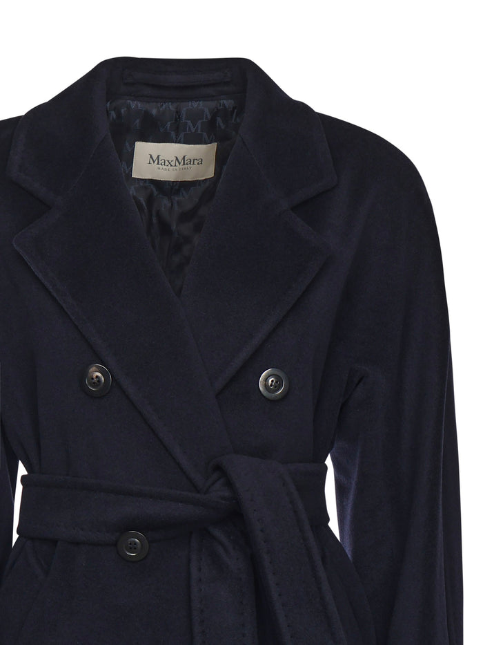 Max Mara Coats Blue Virgin Wool
