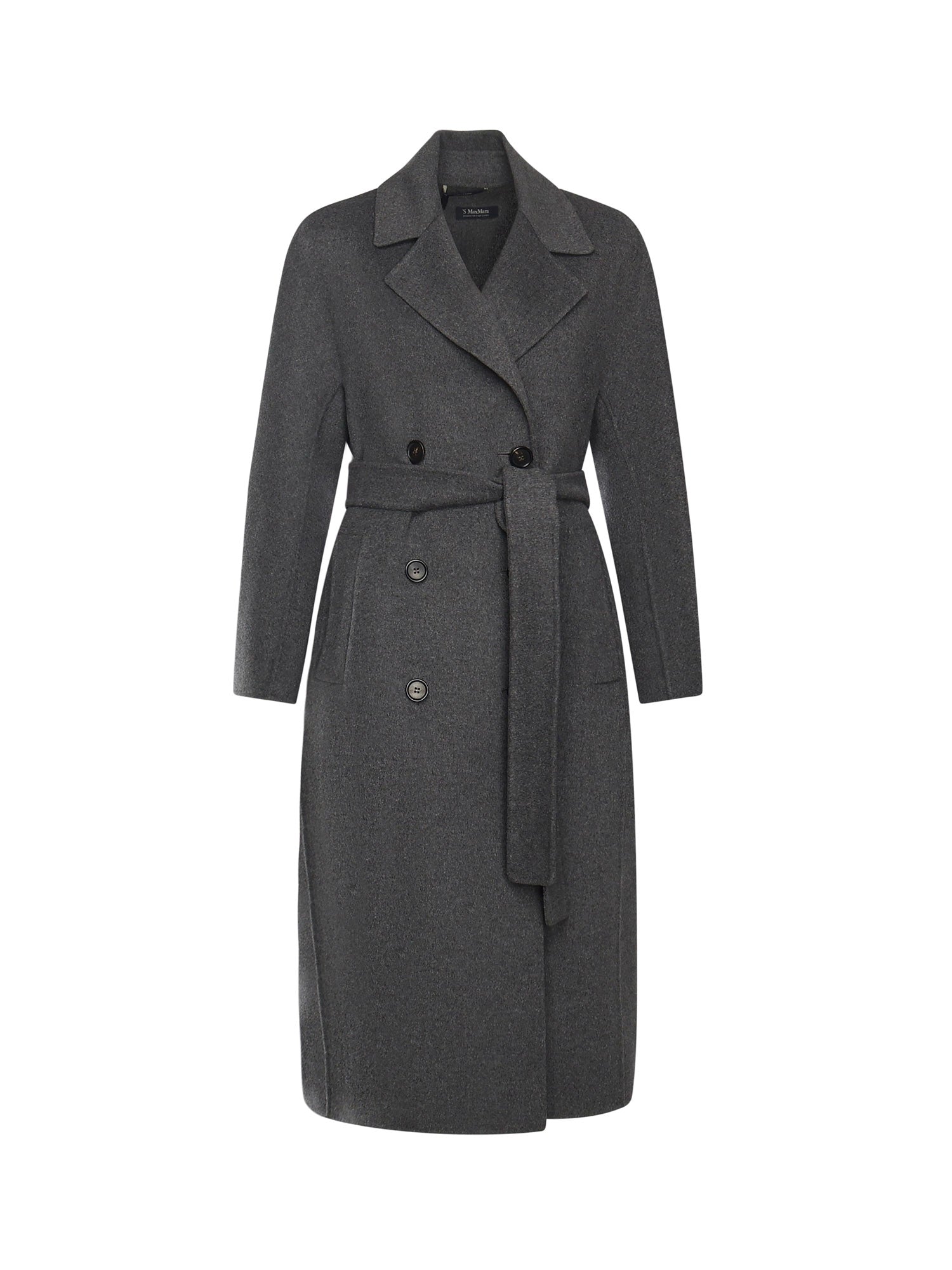 S Max Mara Coats Grey Virgin Wool