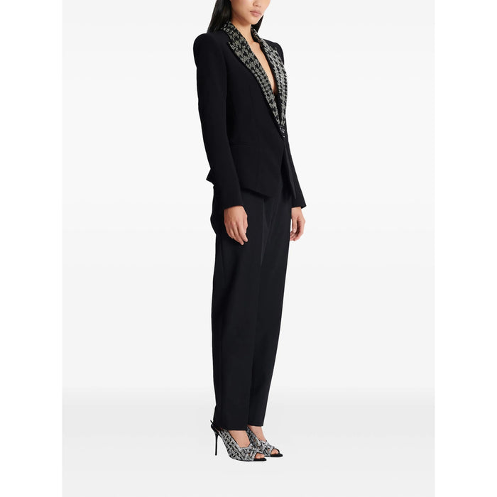 Leather Outerwear Balmain Black Lining Silk: 27. Outerwears