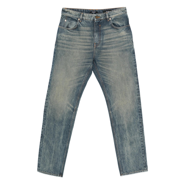 Jeans Balmain Blue Cotton: 100