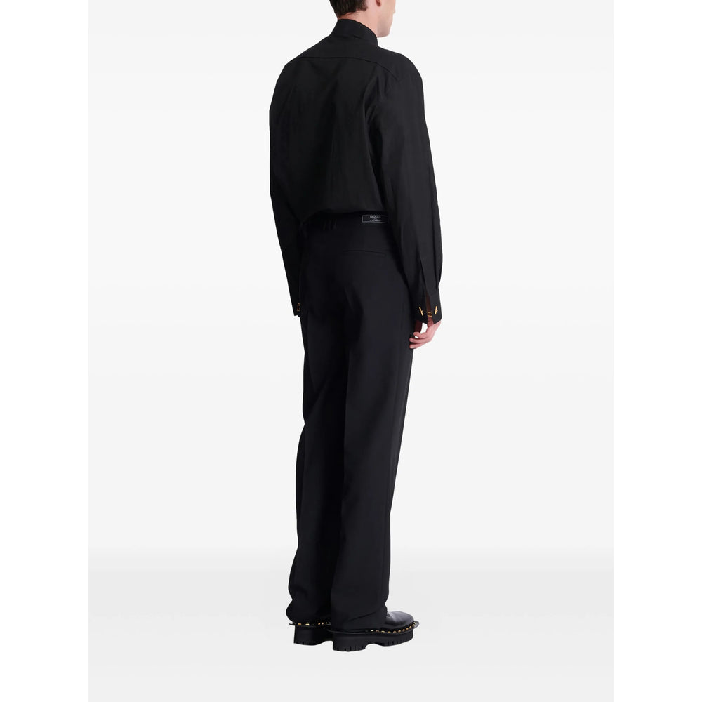 Pant Balmain Black Virgin Wool: 100