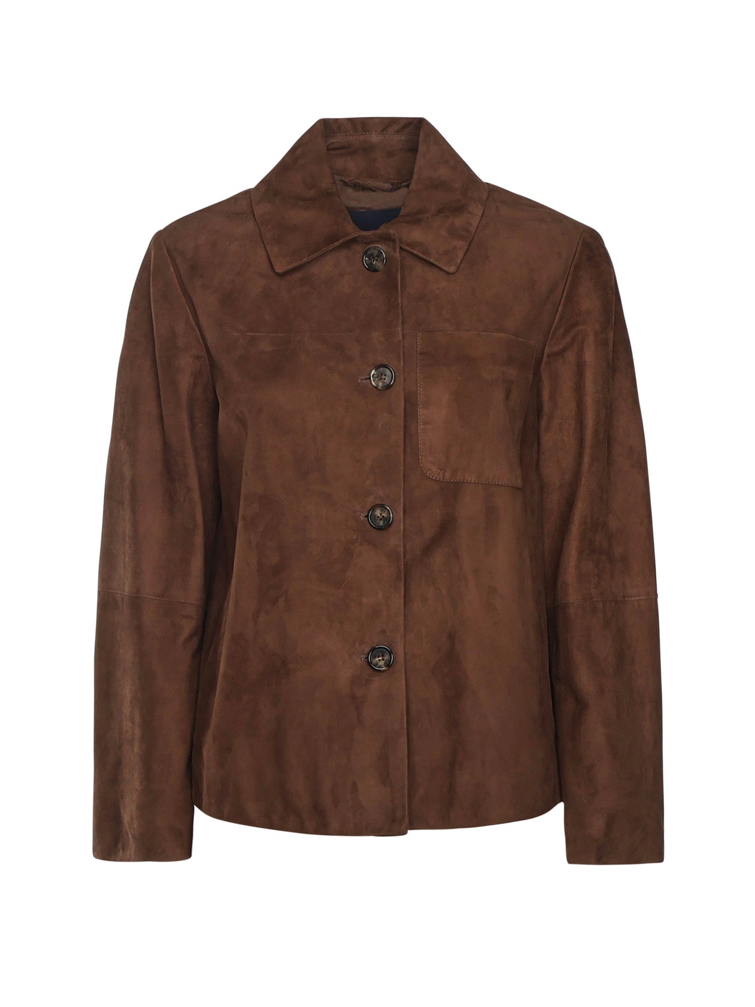 S Max Mara Jackets Dark Brown Lambskin