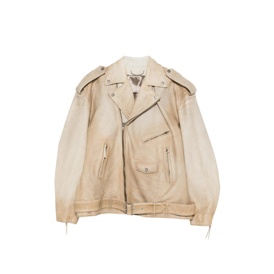 Leather Outerwear Neutrals Buffalo Leather: Jackets