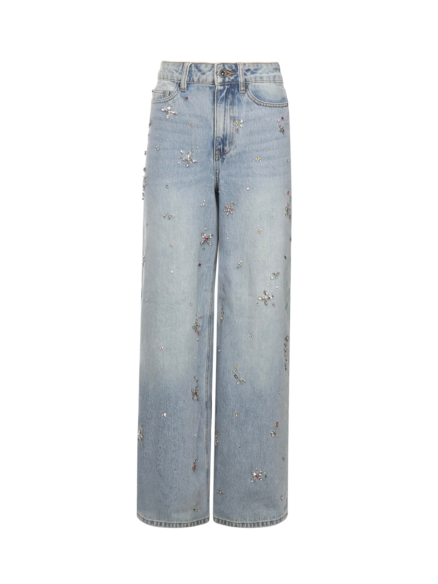Self-Portrait Jeans Blue Cotton