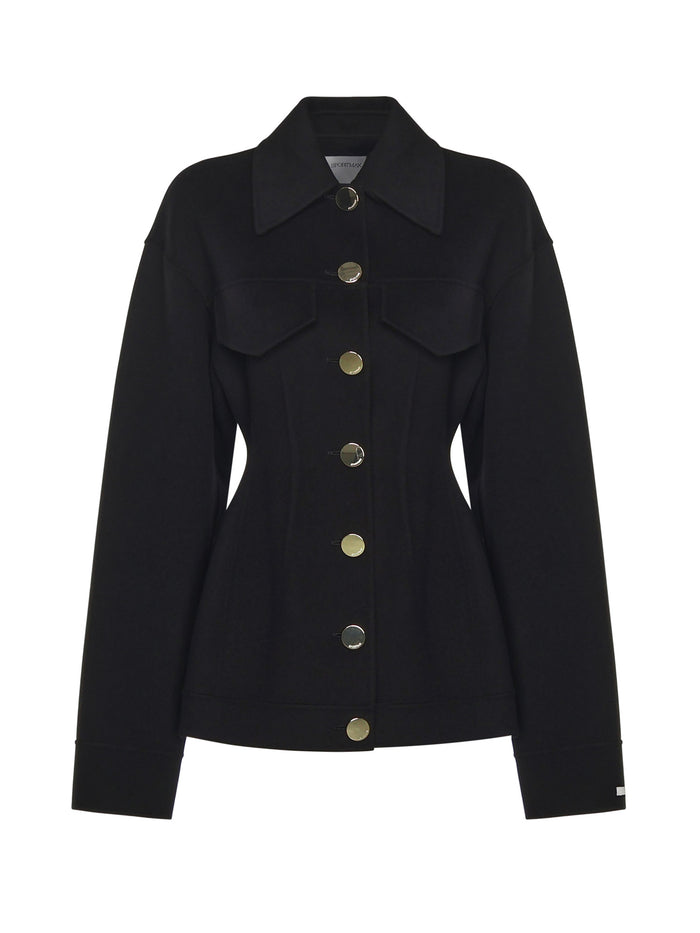 Sportmax Jackets Black Virgin Wool