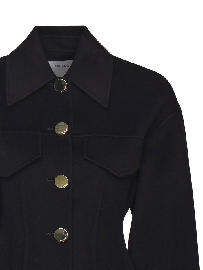 Sportmax Jackets Black Virgin Wool