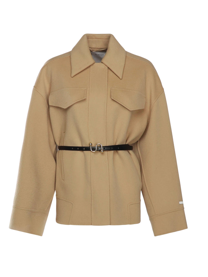 Sportmax Jackets Brown Virgin Wool