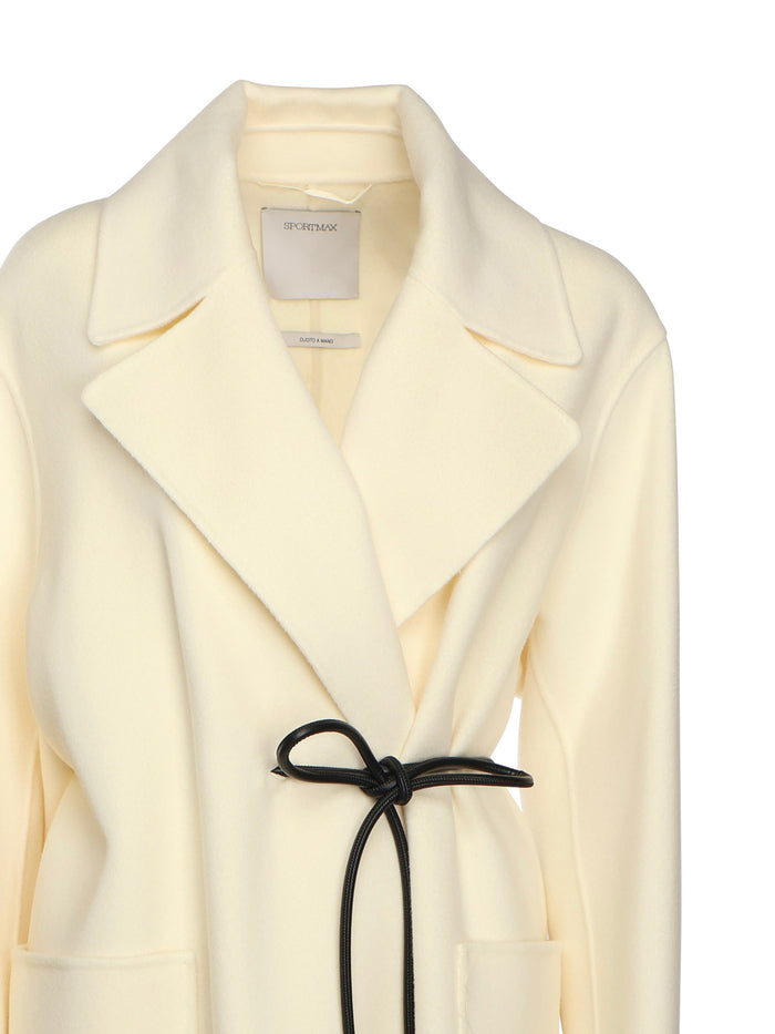 Sportmax Coats Milk Virgin Wool