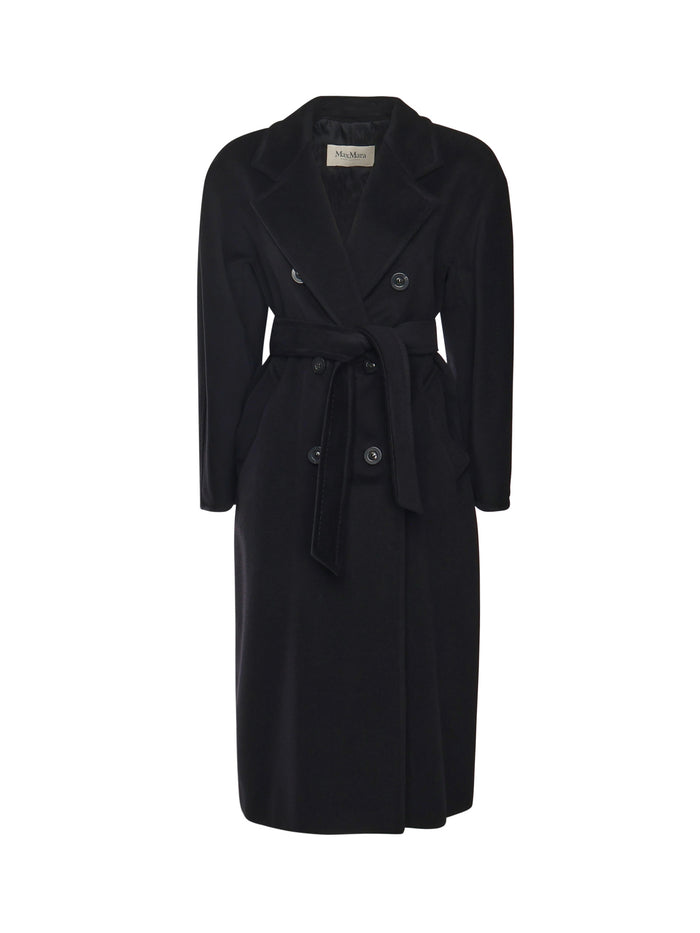 Max Mara Coats Black Virgin Wool