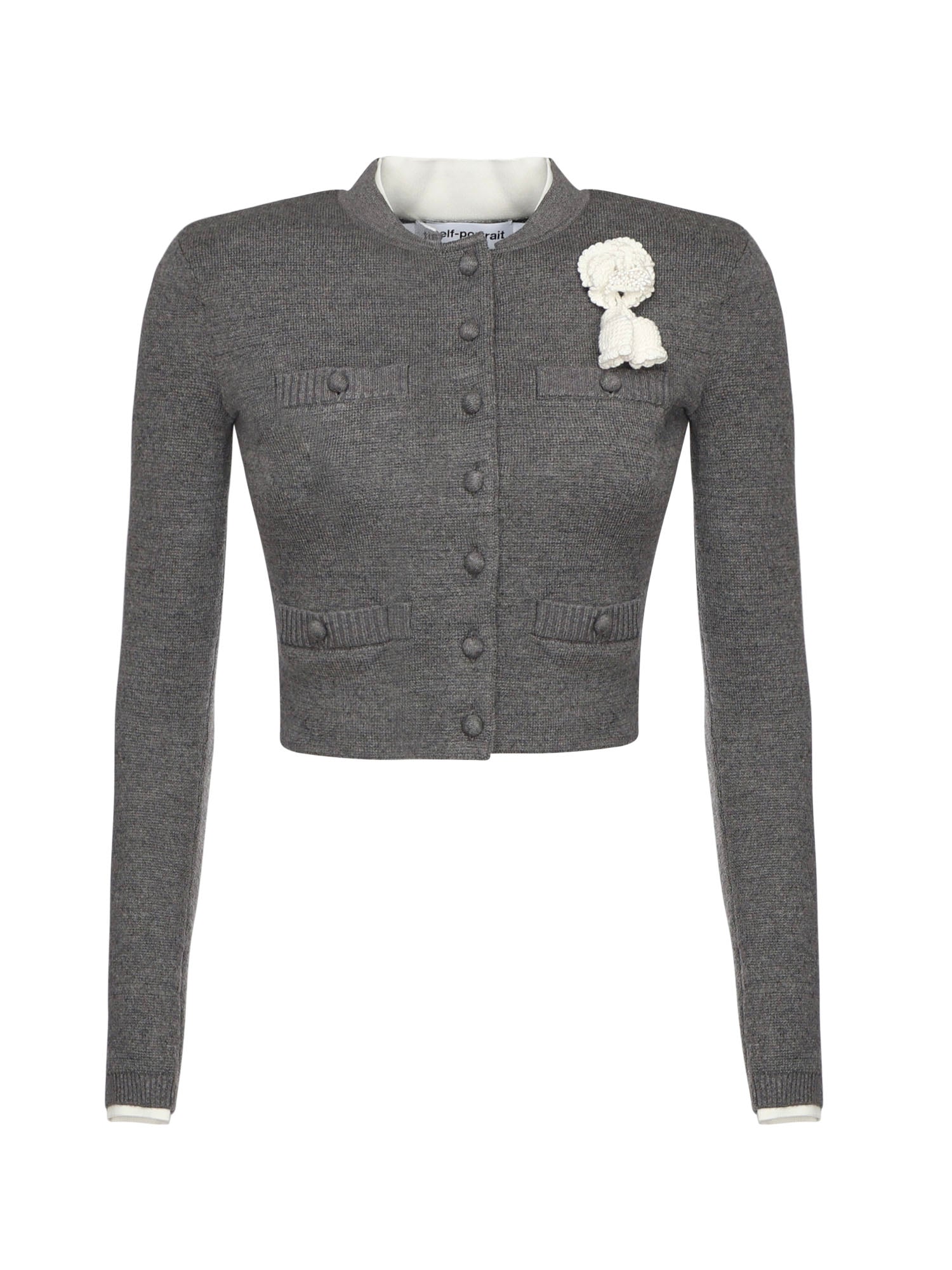 Self-Portrait Sweaters Gray