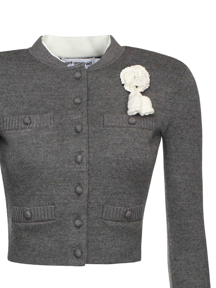 Self-Portrait Sweaters Gray