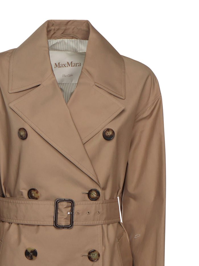 MAX MARA THE CUBE Coats Brown Cotton