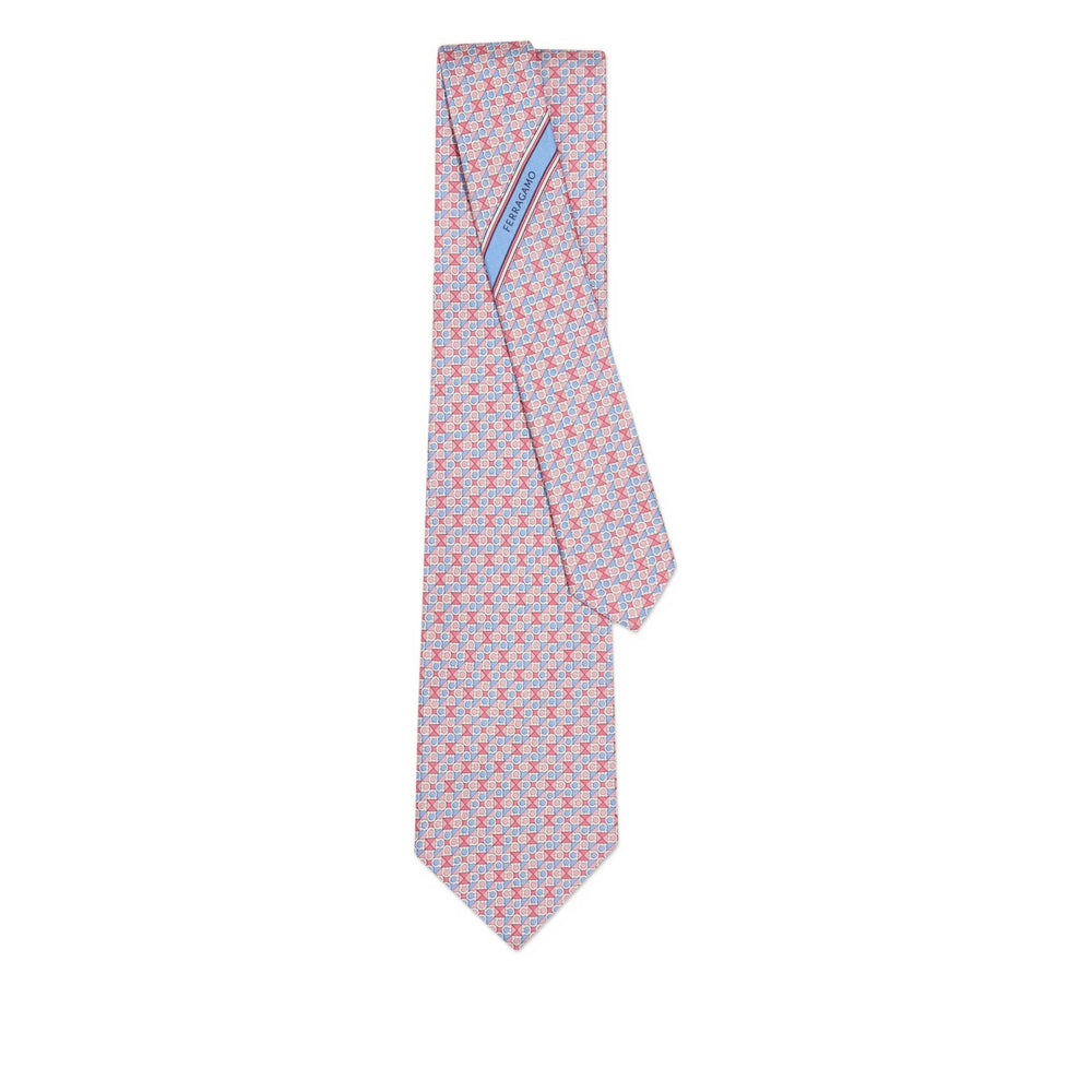 Tie Ferragamo Pink Silk: 100. Ties
