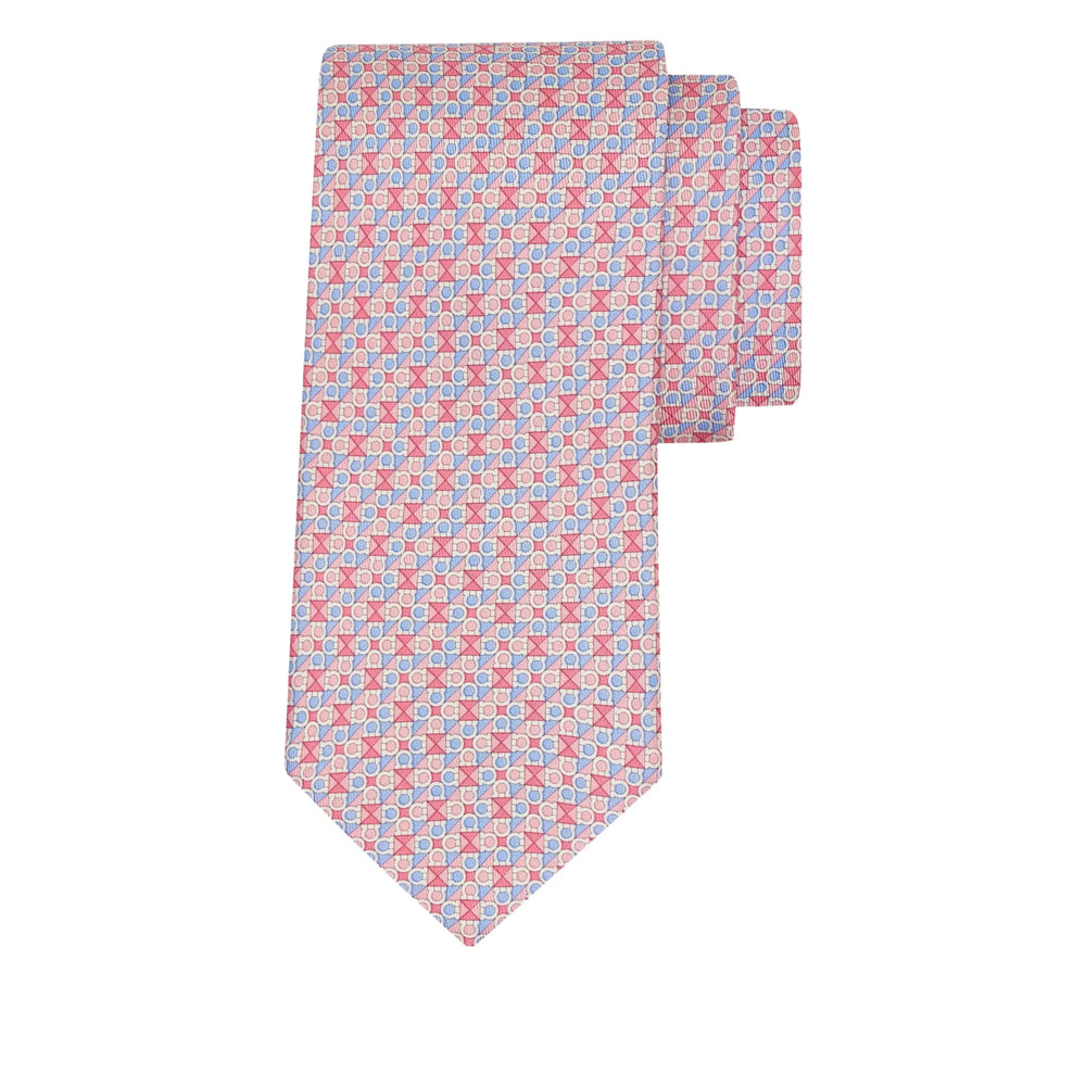 Tie Ferragamo Pink Silk: 100. Ties