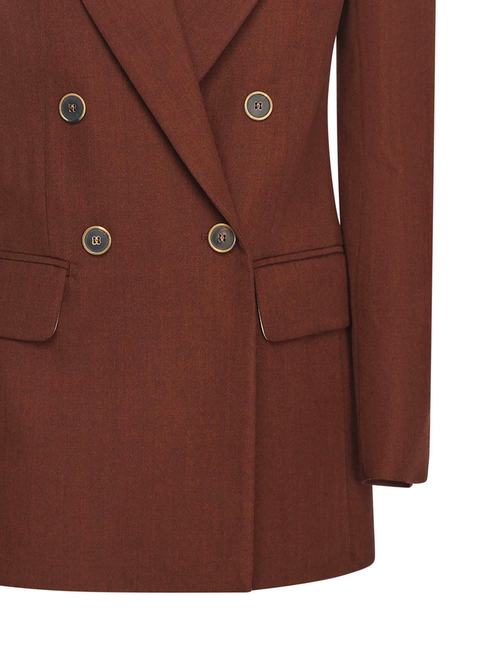 Max Mara Jackets Earth Tone Virgin Wool