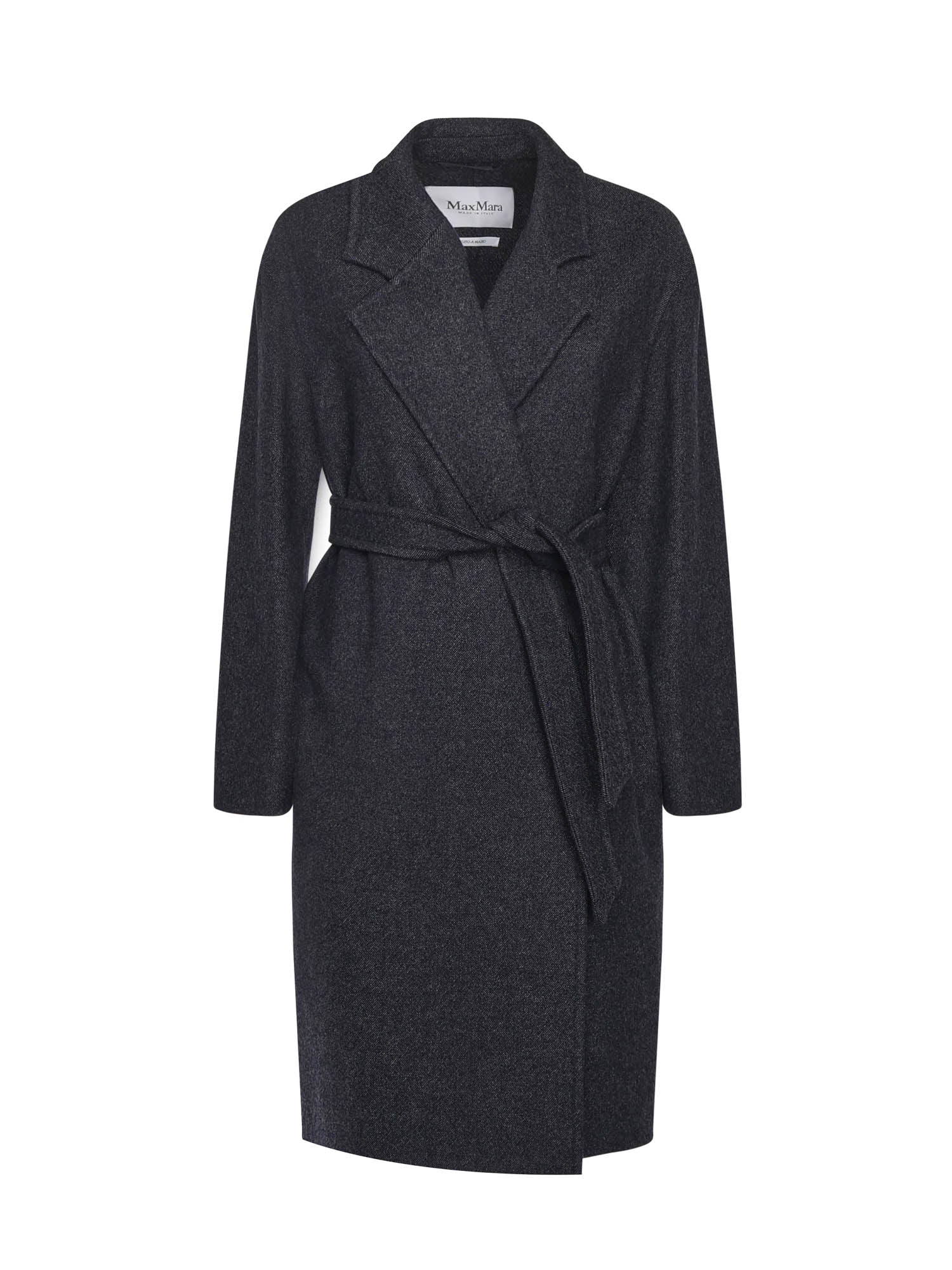 Max Mara Coats Blue Virgin Wool