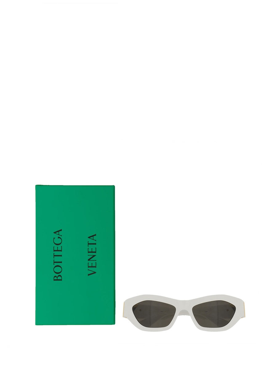 Sunglasses Hexagonal White Acetate