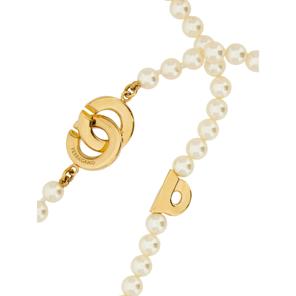 Jewellery Ferragamo Gold/white Brass: 40