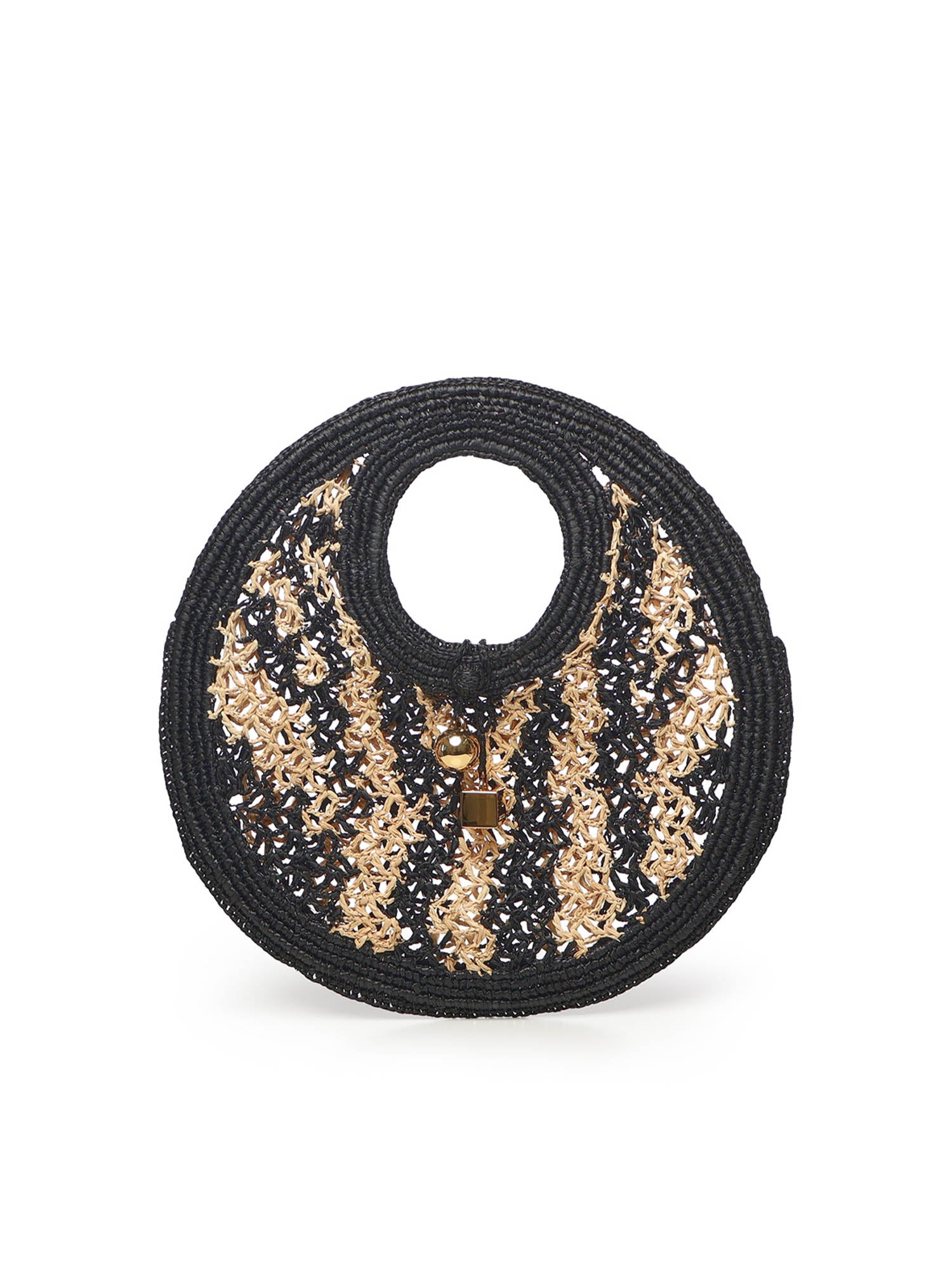 Jacquemus Bags Ivory / Black Raffia