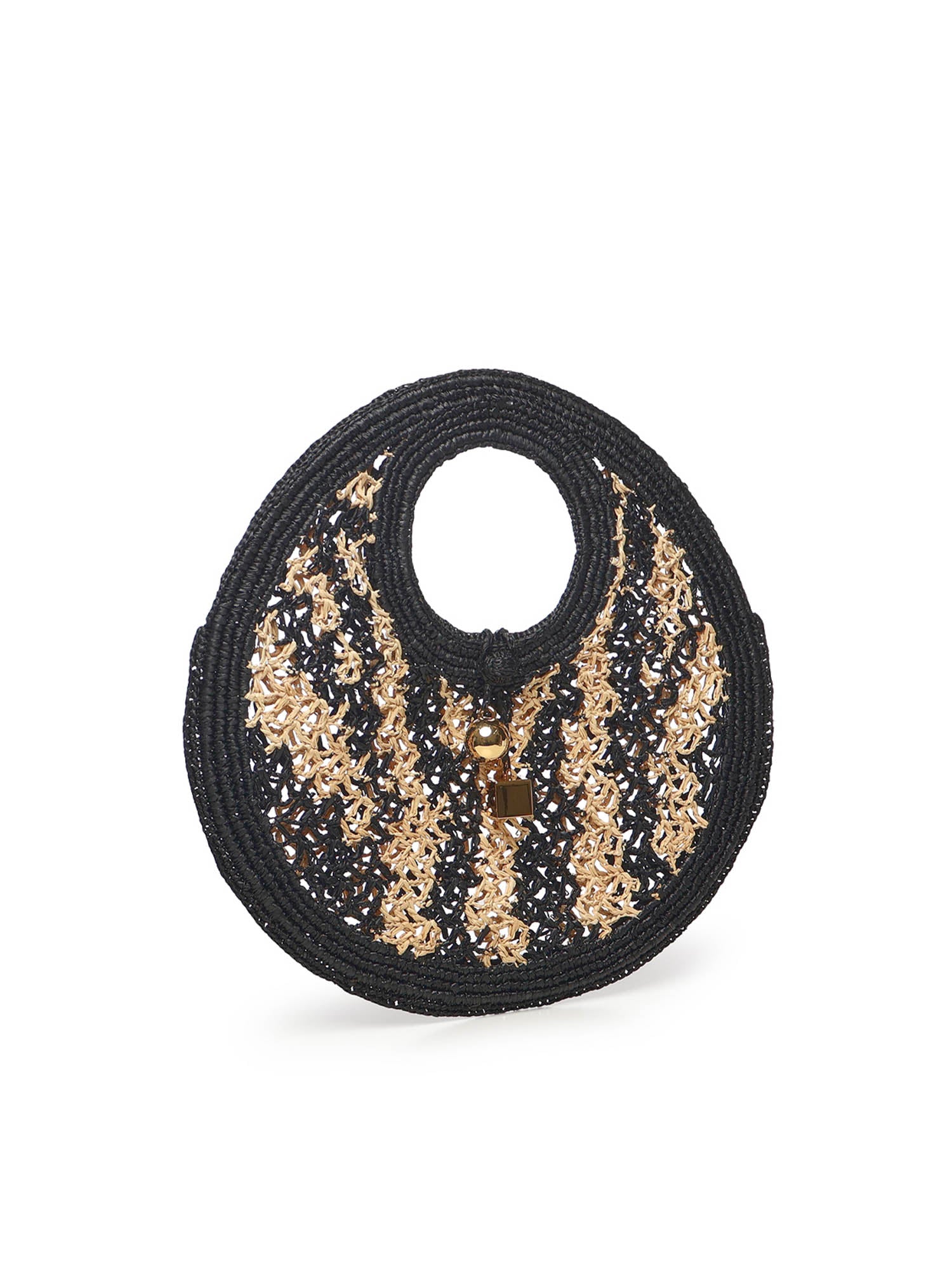 Jacquemus Bags Ivory / Black Raffia