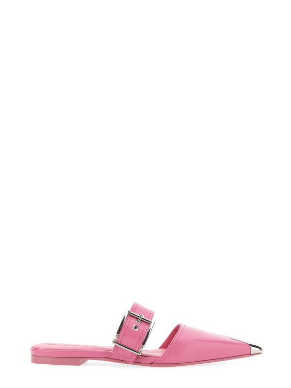 Pink Mule Punk Leather