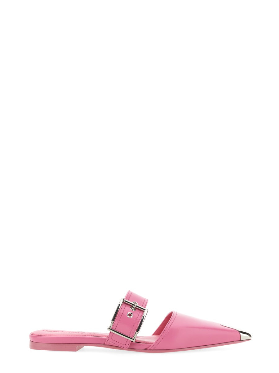 Pink Mule Punk Leather