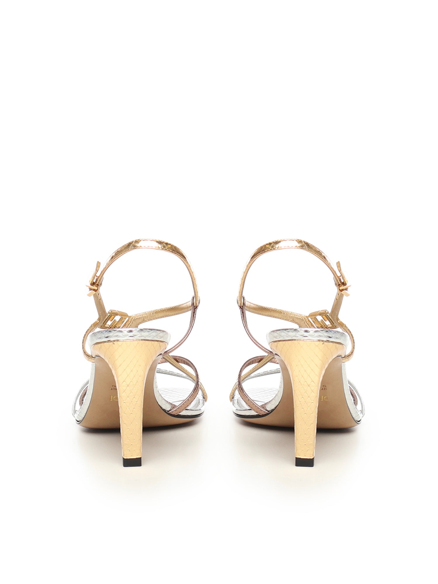 Fendi Sandals Multicolour Ayers Python Skin