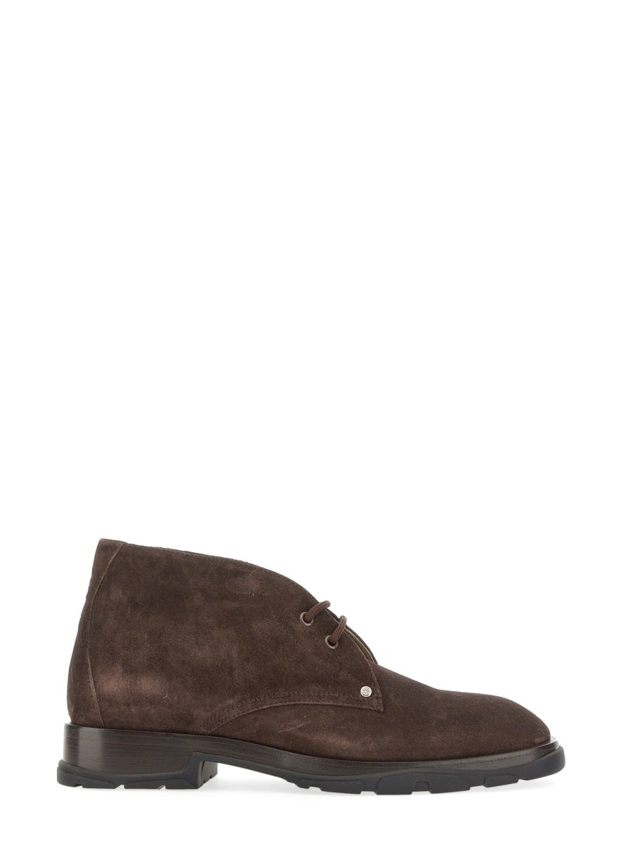 Suede Boot Brown Leather