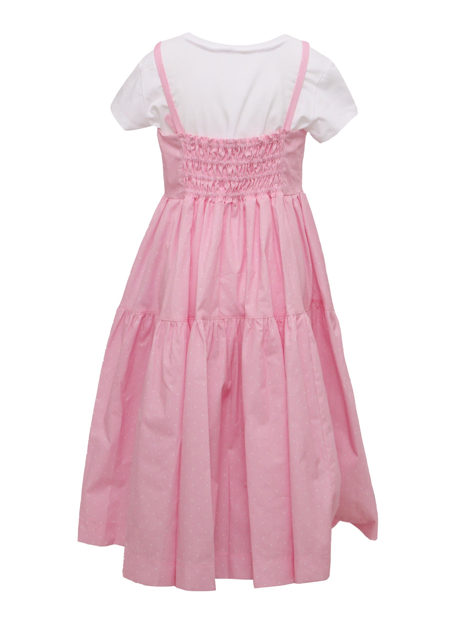 POPELINE DRESS Pink Cotton Lining