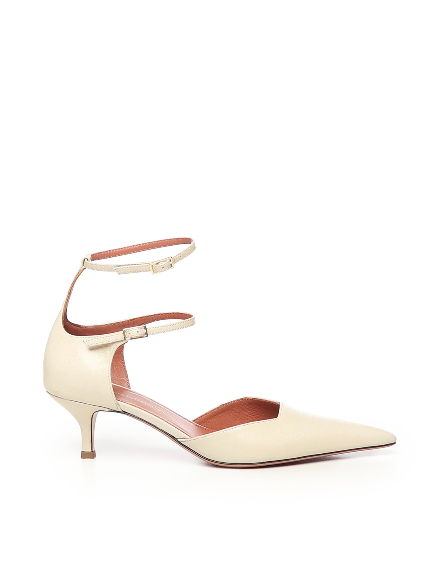 Giuliano Galiano With Heel White Calfskin