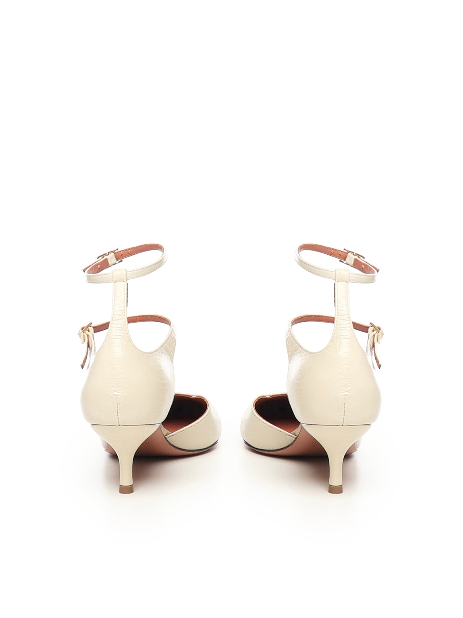 Giuliano Galiano With Heel White Calfskin