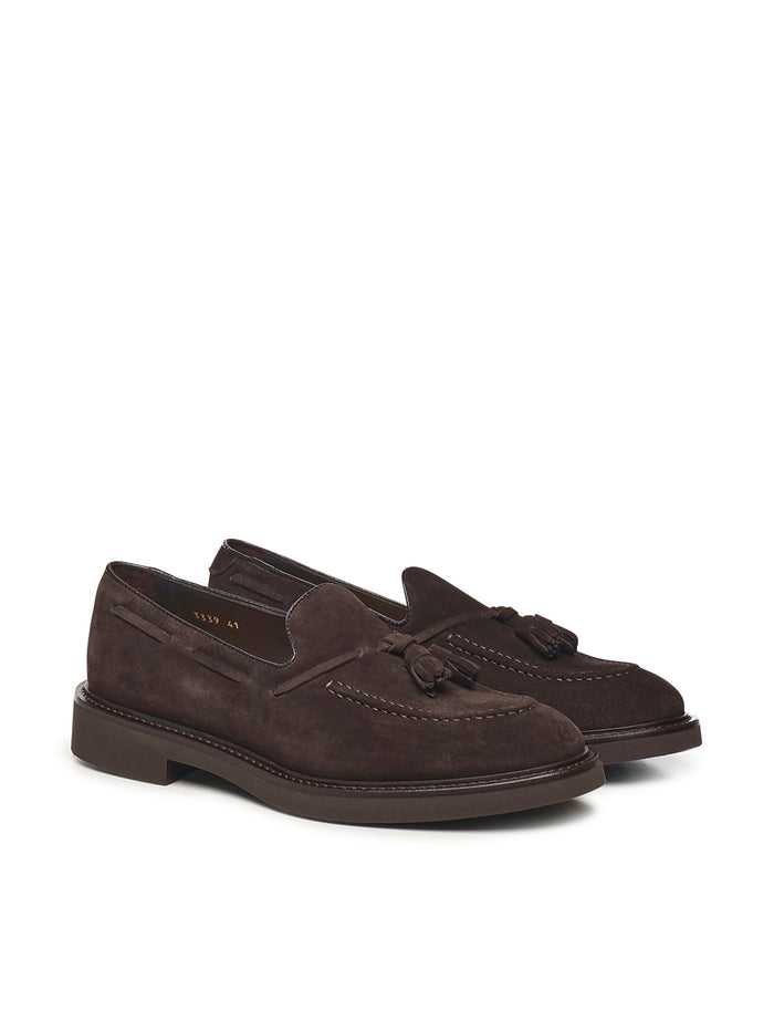 Doucals Flat shoes Dark Brown Calfskin